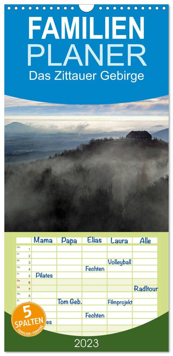 Familienplaner Das Zittauer Gebirge - (Wandkalender 2023 , 21 cm x 45 cm, hoch): Schöne Ausblicke im Oberlausitzer Bergland (Monatskalender, 14 Seiten ) (CALVENDO Natur) Calendars