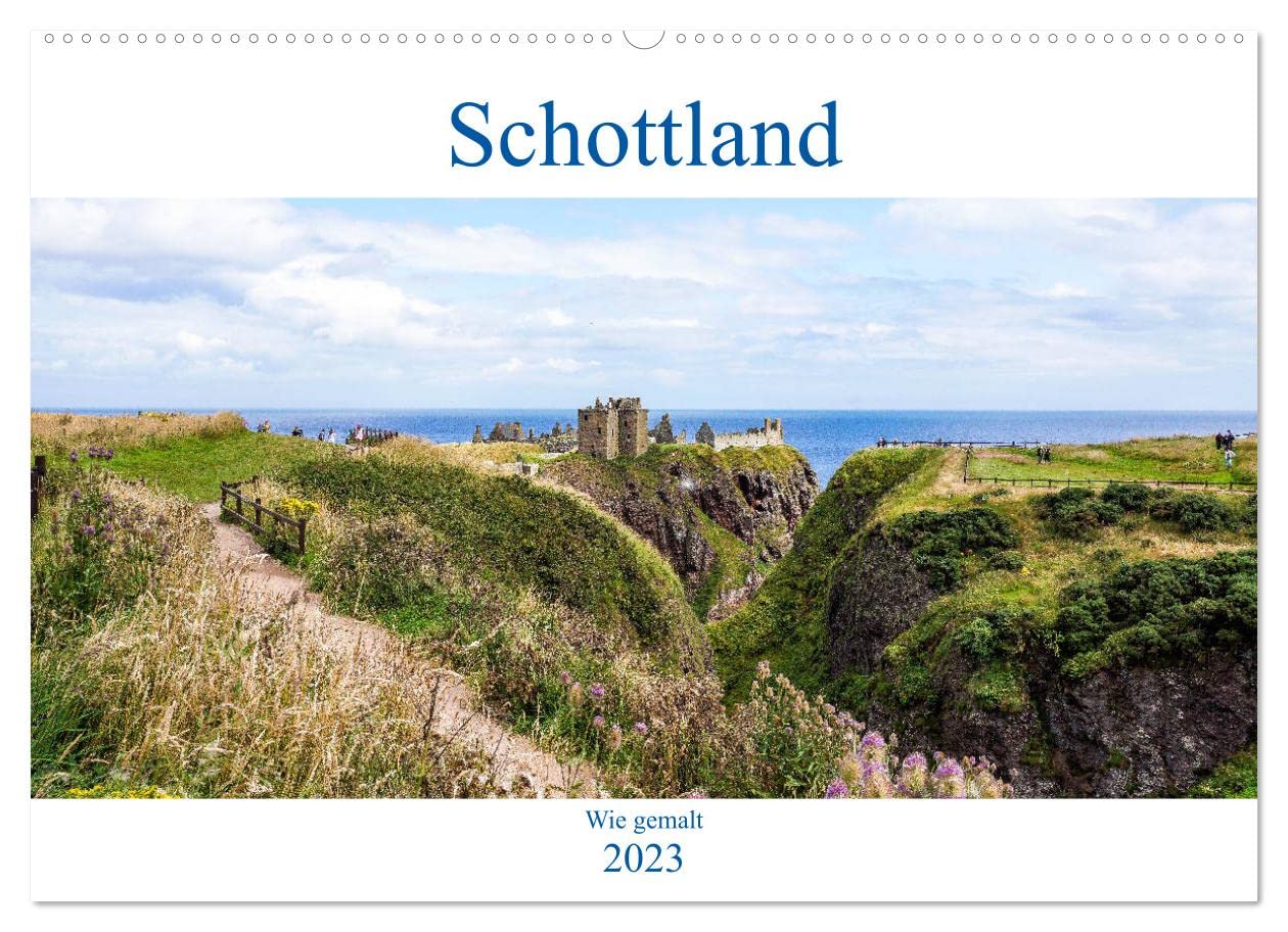 Schottland - Wie gemalt (Wandkalender 2023 DIN A2 quer): Schottlands faszinierende Landschaft (Monatskalender, 14 Seiten ) (CALVENDO Orte) Film, Art & Culture