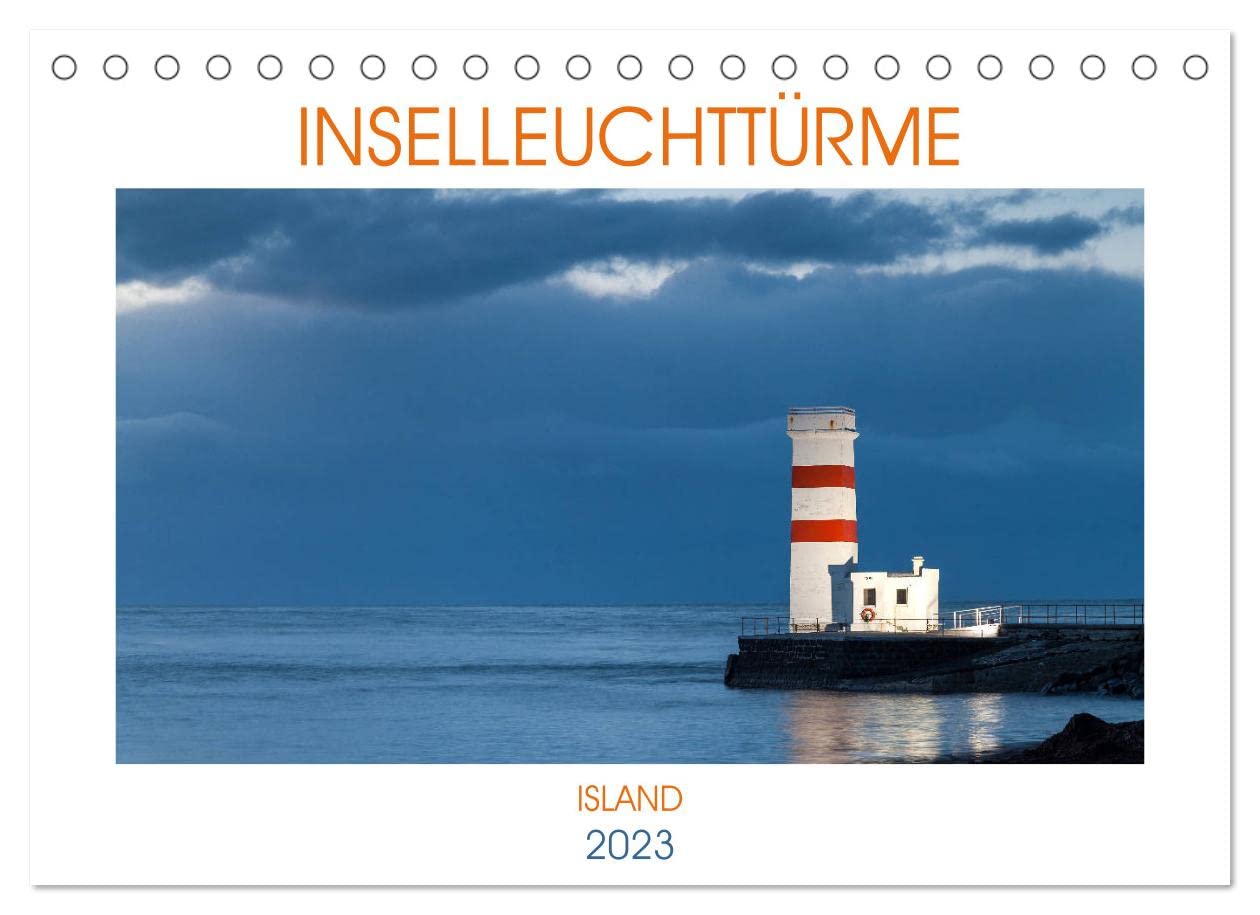 Inselleuchttürme Island (Tischkalender 2023 DIN A5 quer): Leuchttürme an Islands Küsten (Monatskalender, 14 Seiten ) (CALVENDO Orte) Leisure, Home & Garden