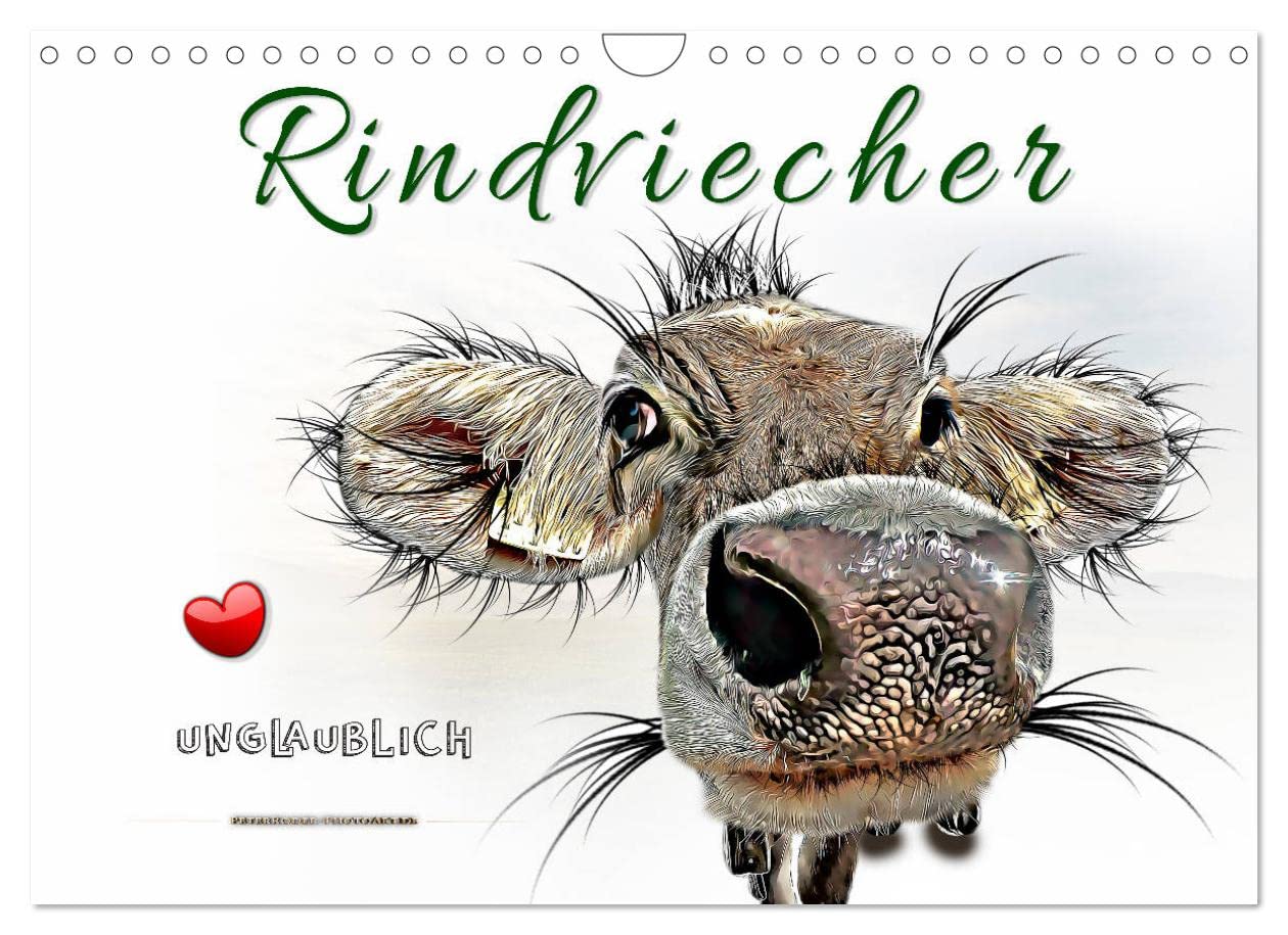 Rindviecher unglaublich (Wandkalender 2023 DIN A4 quer): Lustige Tierbilder, die Freude machen. (Monatskalender, 14 Seiten ) (CALVENDO Tiere) Living & Furnishing