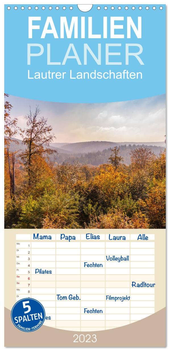 Familienplaner Lautrer Landschaften (Wandkalender 2023 , 21 cm x 45 cm, hoch): Wunderbare Landschaften rund um Kaiserslautern (Monatskalender, 14 Seiten ) (CALVENDO Natur) Leisure, Home & Garden