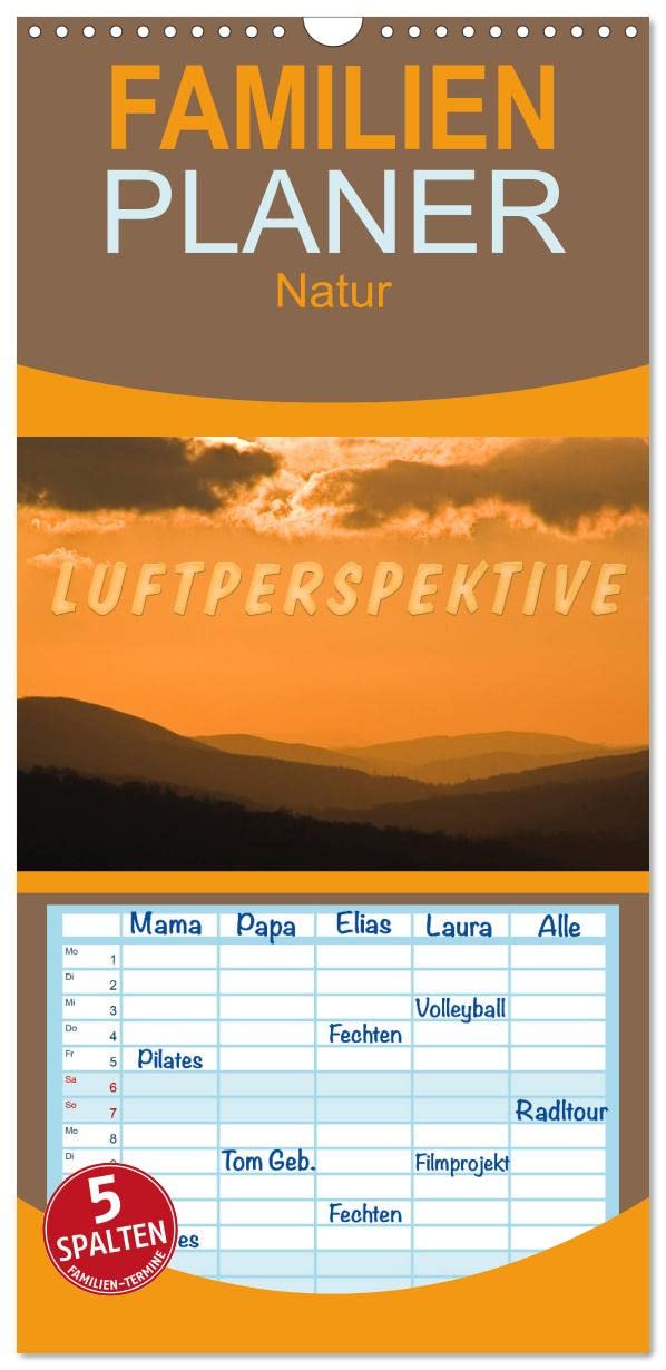 Familienplaner Luftperspektive (Wandkalender 2023 , 21 cm x 45 cm, hoch): Bilder von Ferne und Fernweh (Monatskalender, 14 Seiten ) (CALVENDO Natur) Photography