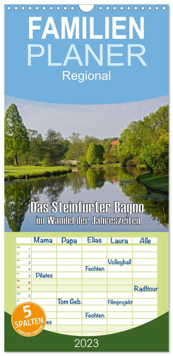 Familienplaner Das Steinfurter Bagno im Wandel der Jahreszeiten (Wandkalender 2023 , 21 cm x 45 cm, hoch): Eine Auswahl von Bildern aus dem ... (Monatskalender, 14 Seiten ) (CALVENDO Natur) Contemporary literature Books