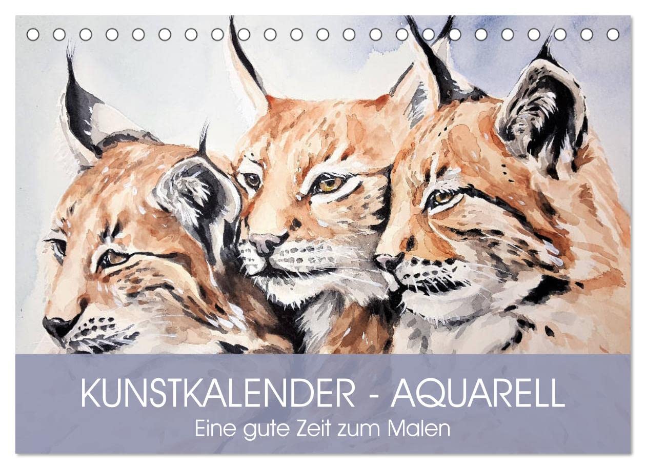 Kunstkalender - Aquarell. Eine gute Zeit zum Malen (Tischkalender 2023 DIN A5 quer): Wäre es nicht schön, mal wieder die Pinsel zu schwingen! (Monatskalender, 14 Seiten ) (CALVENDO Hobbys) Living & Furnishing