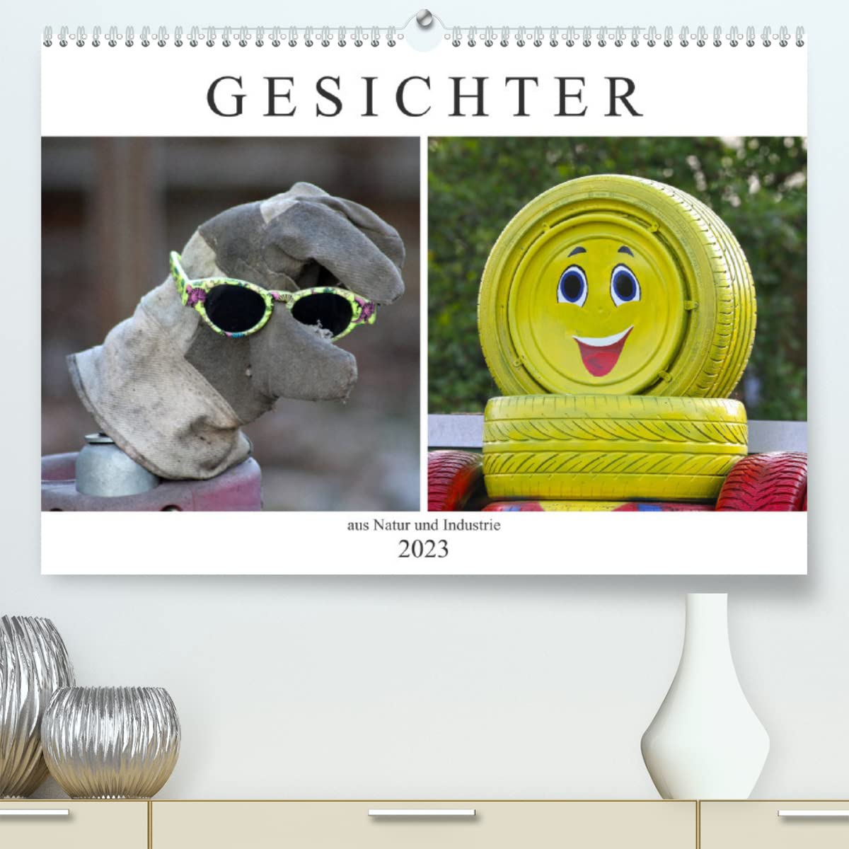 GESICHTER aus Natur und Industrie (Premium, hochwertiger DIN A2 Wandkalender 2023, Kunstdruck in Hochglanz): Lustige Gesichter (Monatskalender, 14 Seiten ) (CALVENDO Spass) Living & Furnishing