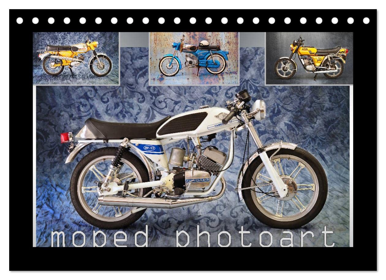 moped photoart (Tischkalender 2023 DIN A5 quer): Träume auf zwei Rädern (Monatskalender, 14 Seiten ) (CALVENDO Mobilitaet) Photography