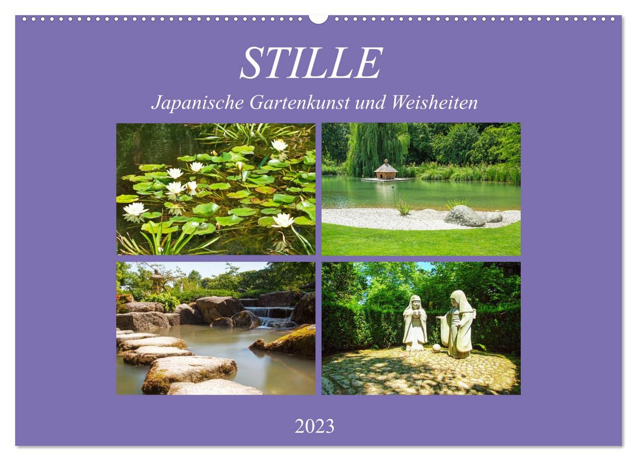 Stille. Japanische Gartenkunst und Weisheiten (Wandkalender 2023 DIN A2 quer): Die Ästhetik des japanischen Gartens dient im Zusammenhang mit ... (Monatskalender, 14 Seiten ) (CALVENDO Natur) Living & Furnishing