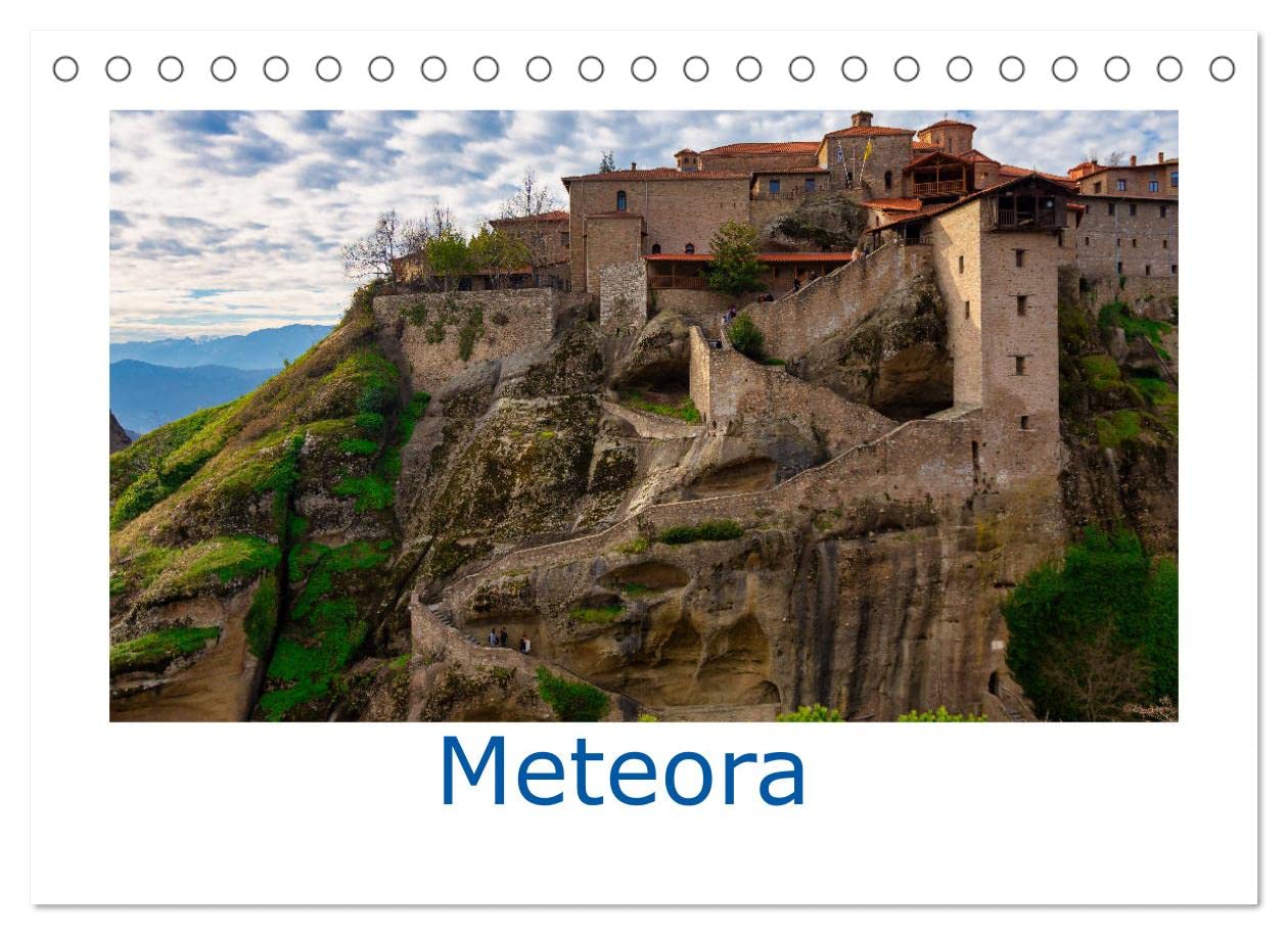 Meteora - Dem Himmel so nah (Tischkalender 2023 DIN A5 quer): Die Meteora Klöster bei Kalambaka (Monatskalender, 14 Seiten ) (CALVENDO Orte) Leisure, Home & Garden