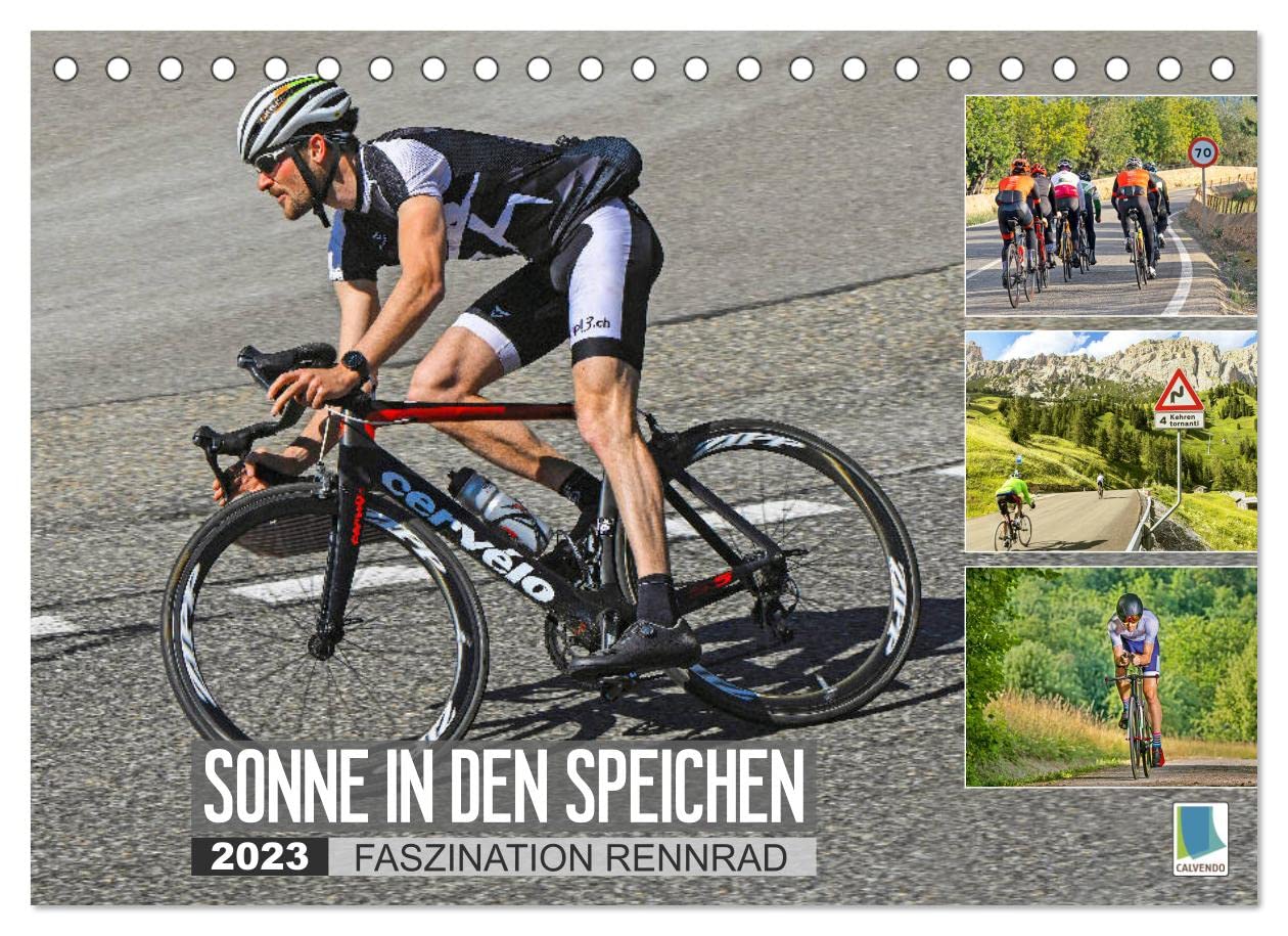 Sonne in den Speichen - Faszination Rennrad (Tischkalender 2023 DIN A5 quer): Auf schmalen Laufrädern sportlich durch das Jahr (Monatskalender, 14 Seiten ) (CALVENDO Sport) Leisure, Home & Garden