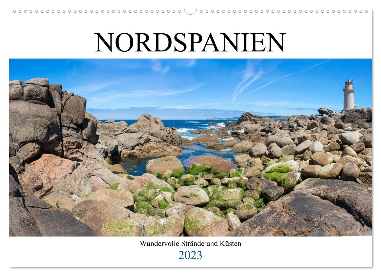 Nordspanien - Wundervolle Strände und Küsten (Wandkalender 2023 DIN A2 quer): Der Kalender nimmt Sie mit zu den wundervollen Stränden und Küsten in ... (Monatskalender, 14 Seiten ) (CALVENDO Orte) Leisure, Home & Garden