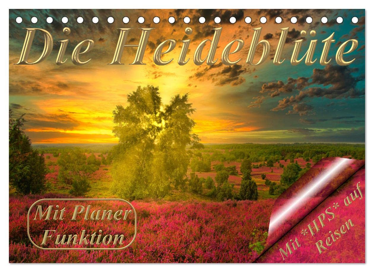 Die Heideblüte (Tischkalender 2023 DIN A5 quer): Die Lüneburger Heide ein Naturparadies in Deutschland. (Geburtstagskalender, 14 Seiten ) (CALVENDO Natur) Leisure, Home & Garden