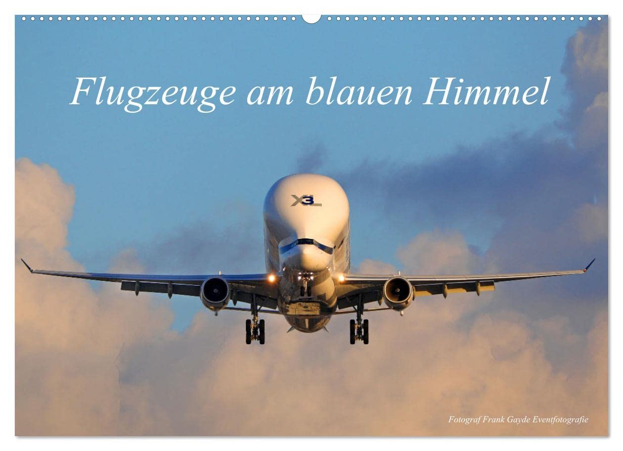 Flugzeuge am blauen Himmel (Wandkalender 2023 DIN A2 quer): Dieser Kalender zeigt eine Vielzahl an Flugzeuge bei wunderschönem Wetter mit blauen ... 14 Seiten ) (CALVENDO Mobilitaet) Leisure, Home & Garden
