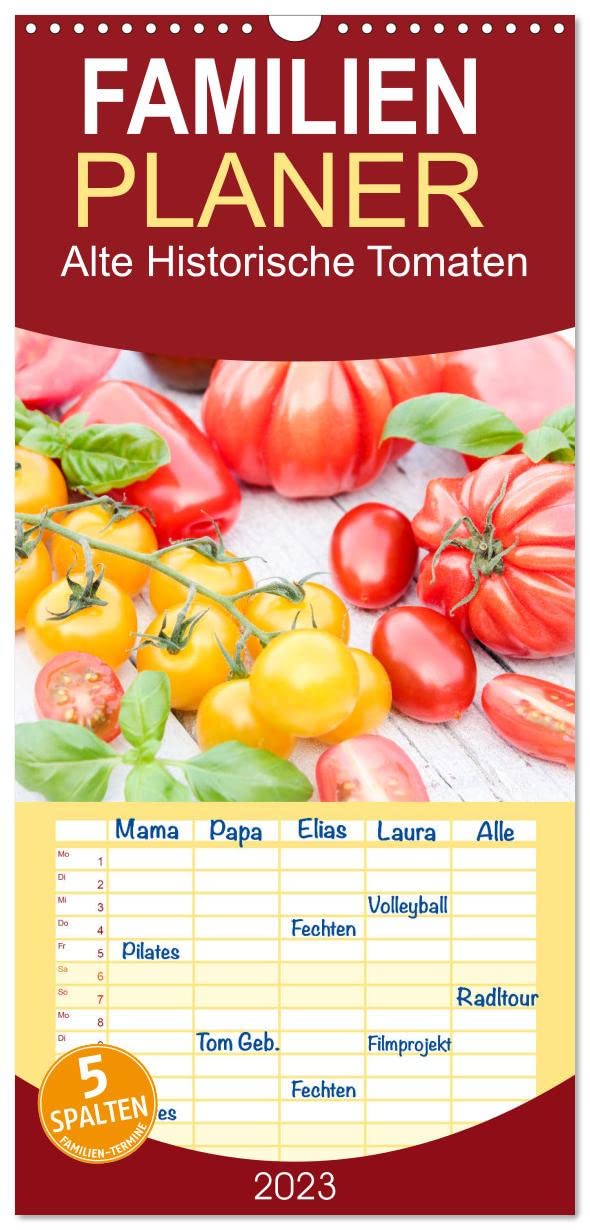 Familienplaner Alte Historische Tomaten (Wandkalender 2023 , 21 cm x 45 cm, hoch): Schöne und seltene Tomaten für das ganze Jahr. Schöne Fotografien ... 14 Seiten ) (CALVENDO Lifestyle) Leisure, Home & Garden