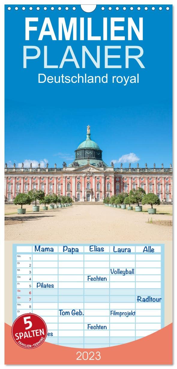 Familienplaner Deutschland royal (Wandkalender 2023 , 21 cm x 45 cm, hoch): Brillante Fotografien von prachtvollen Schlössern und Burgen (Monatskalender, 14 Seiten ) (CALVENDO Orte) Photography