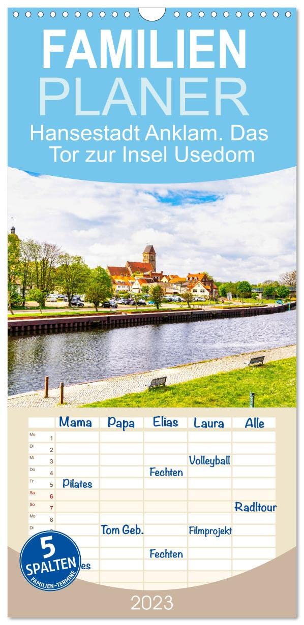Familienplaner Hansestadt Anklam. Das Tor zur Insel Usedom (Wandkalender 2023 , 21 cm x 45 cm, hoch): Die schöne Kleinstadt liegt inmitten des ... (Monatskalender, 14 Seiten ) (CALVENDO Orte) Leisure, Home & Garden