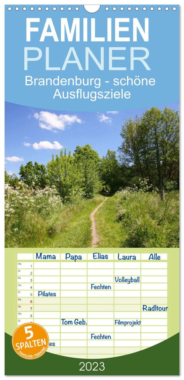 Familienplaner Brandenburg - schöne Ausflugsziele südlich von Berlin (Wandkalender 2023 , 21 cm x 45 cm, hoch): Die Seele baumeln lassen im südlichen ... (Monatskalender, 14 Seiten ) (CALVENDO Natur) Leisure, Home & Garden