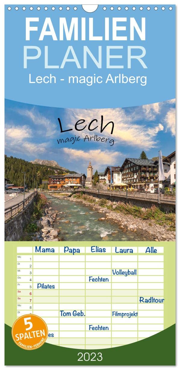 Familienplaner Lech - magic Arlberg (Wandkalender 2023 , 21 cm x 45 cm, hoch): Entdecken Sie die Lecher Bergwelt immer wieder neu, ein Gebiet das ... (Monatskalender, 14 Seiten ) (CALVENDO Natur) Film, Art & Culture