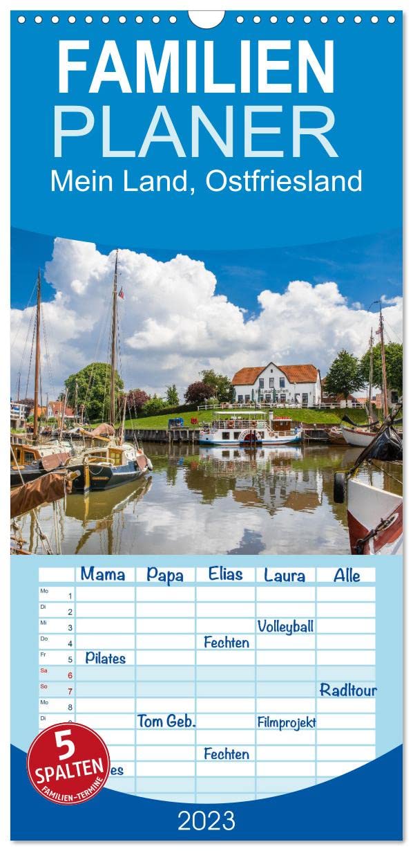 Familienplaner Mein Land, Ostfriesland (Wandkalender 2023 , 21 cm x 45 cm, hoch): Brillante Bilder der Nordsee-Küstenidylle (Monatskalender, 14 Seiten ) (CALVENDO Orte) Photography