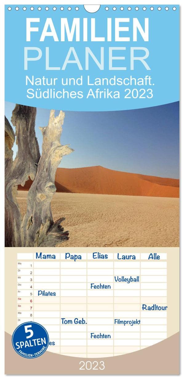 Familienplaner Natur und Landschaft. Südliches Afrika 2022 (Wandkalender 2023 , 21 cm x 45 cm, hoch): Spektakuläre, einzigartige Landschaften, wie sie ... (Monatskalender, 14 Seiten ) (CALVENDO Natur) Leisure, Home & Garden