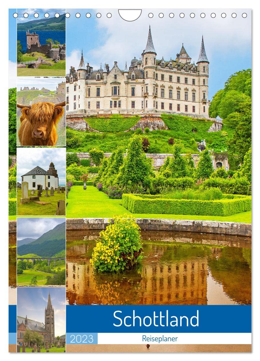 Schottland - Reiseplaner (Wandkalender 2023 DIN A4 hoch): Wunderschöne Landschaften, Eindrucksvolle Burgen und Schlösser. (Monatskalender, 14 Seiten ) (CALVENDO Orte) Film, Art & Culture