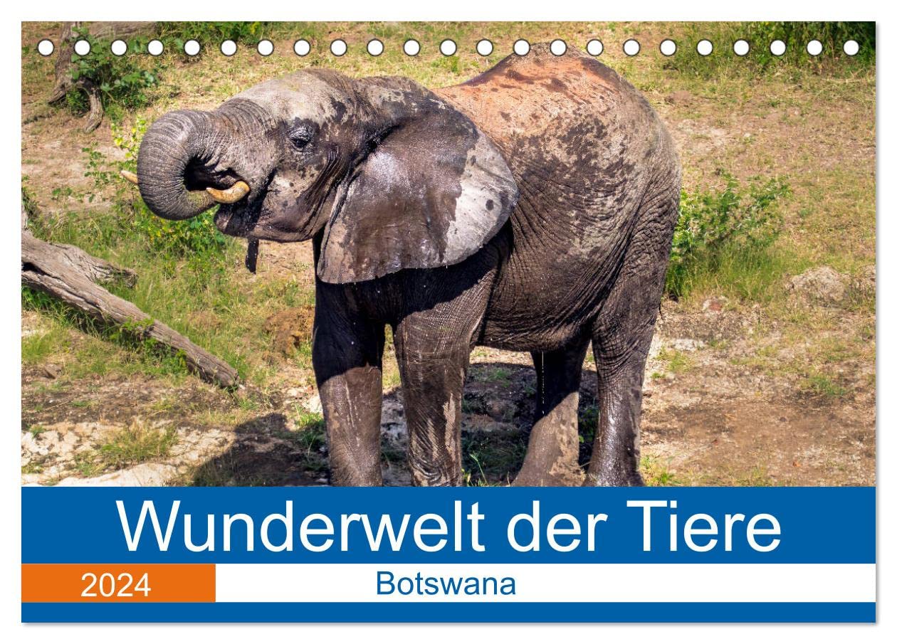 Wunderwelt der Tiere - Botswana (Tischkalender 2024 DIN A5 quer), CALVENDO Monatskalender: Mit atemberaubenden Tieraufnahmen aus Botswana durch das Jahr (CALVENDO Tiere) Natural Sciences
