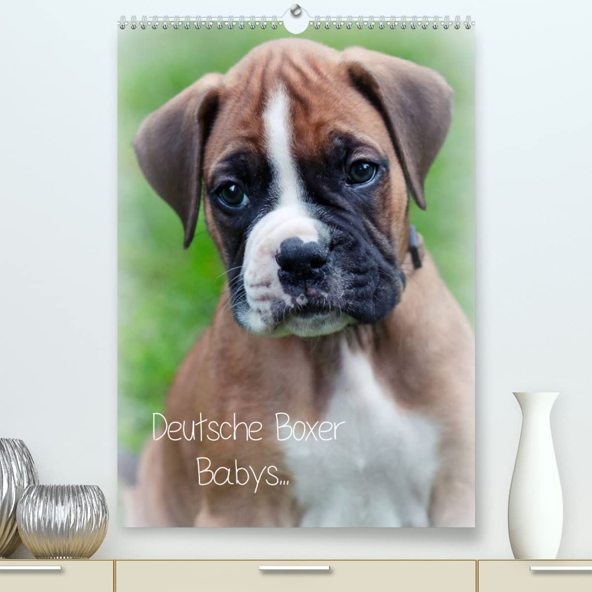 Deutsche Boxer Babys... (hochwertiger Premium Wandkalender 2024 DIN A2 hoch), Kunstdruck in Hochglanz: 12 Bilder von Boxergeschwistern! (CALVENDO Tiere) Natural Sciences