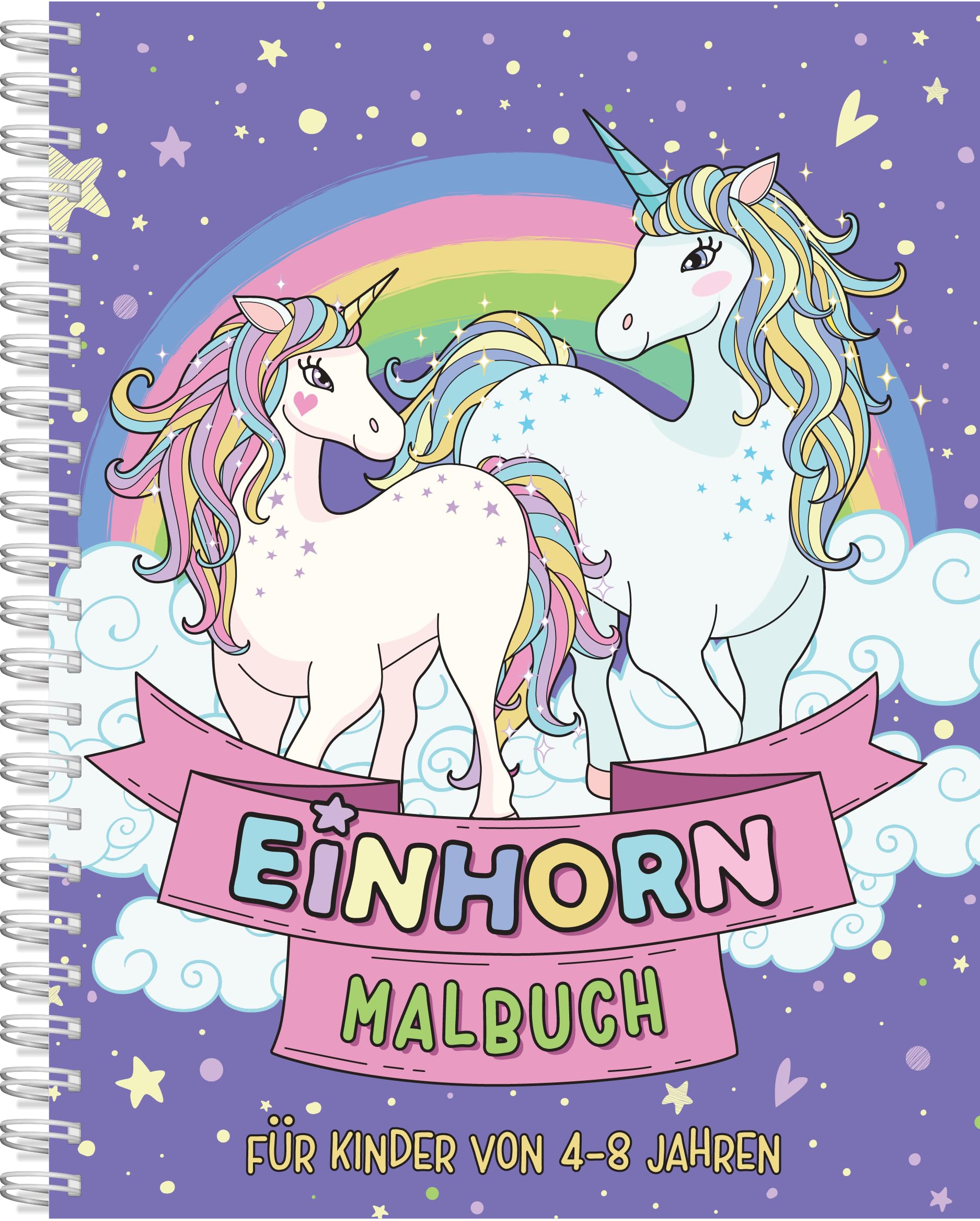 Einhorn-Malbuch für Kinder ab 4 Jahren Books
