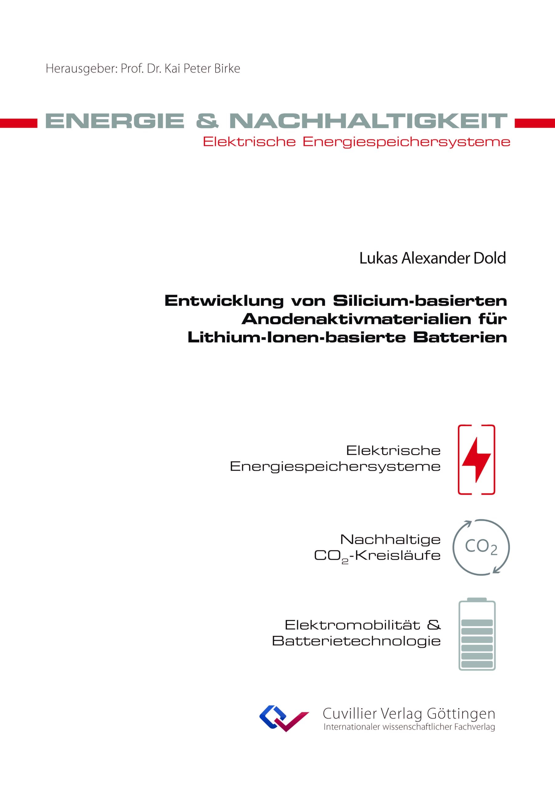 Entwicklung von Silicium-basierten Anodenaktivmaterialien für Lithium-Ionen-basierte Batterien (Band 31) Business & Technology