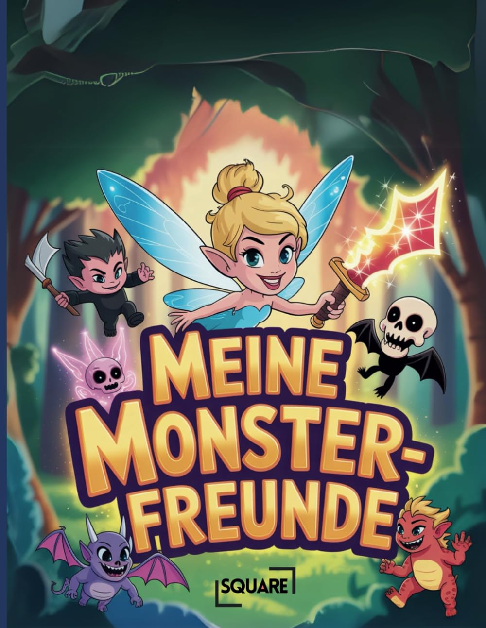 Meine Monsterfreunde: Das Malbuch für Erwachsene und Teenager – Fantasievolle, schreckliche und niedliche Monster sowie Kreaturen. Das Ausmalbuch zum ... Entspannen und Stressabbau. (SQUARE Bücher) Medicine