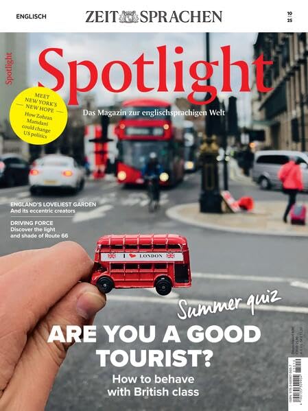 Spotlight Magazin 10/25: Summer Quiz: Are you a good Tourist? How to behave with British class Foreign Languages ​​& Dictionaries