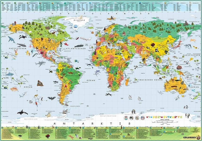Kinder-Deutschlandkarte Geology & Geography