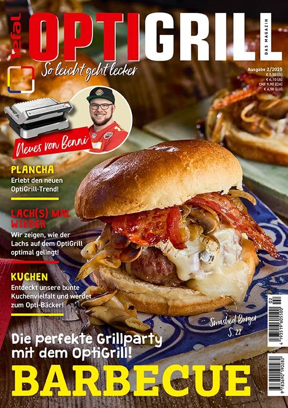 Tefal OptiGrill Magazin - Barbecue: Die perfekte Grillparty mit dem OptiGrill 02/2025 Leisure, Home & Garden