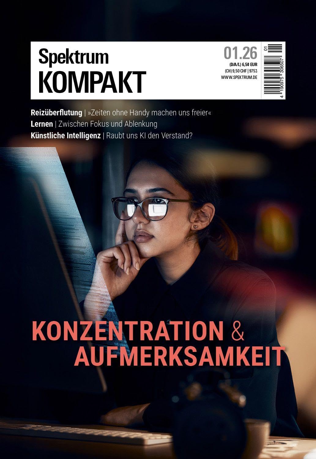 Spektrum Kompakt 1/2026 Konzentration und Aufmerksamkeit Psychology