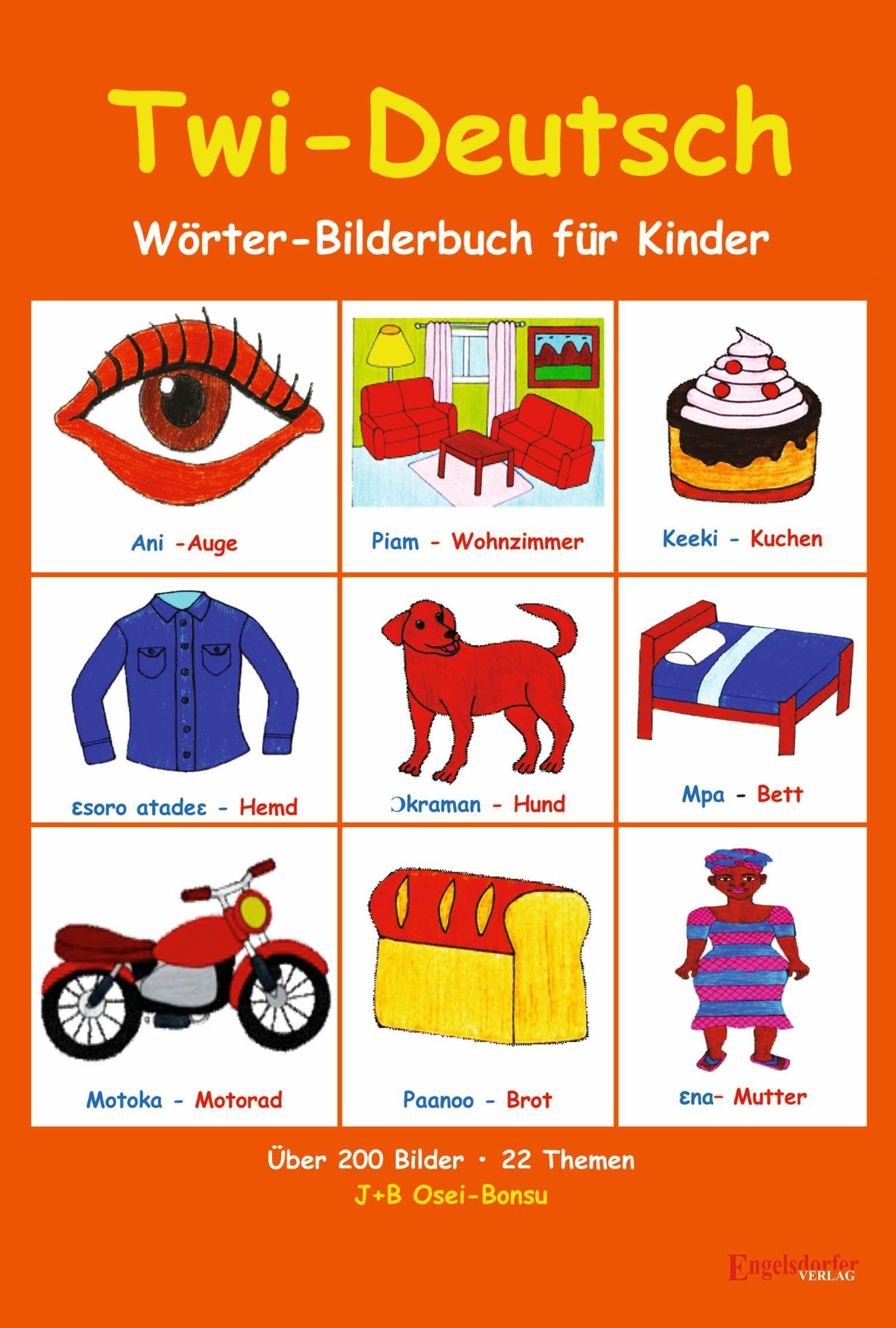 Twi-Deutsch Wörter-Bilderbuch für Kinder Non-fiction