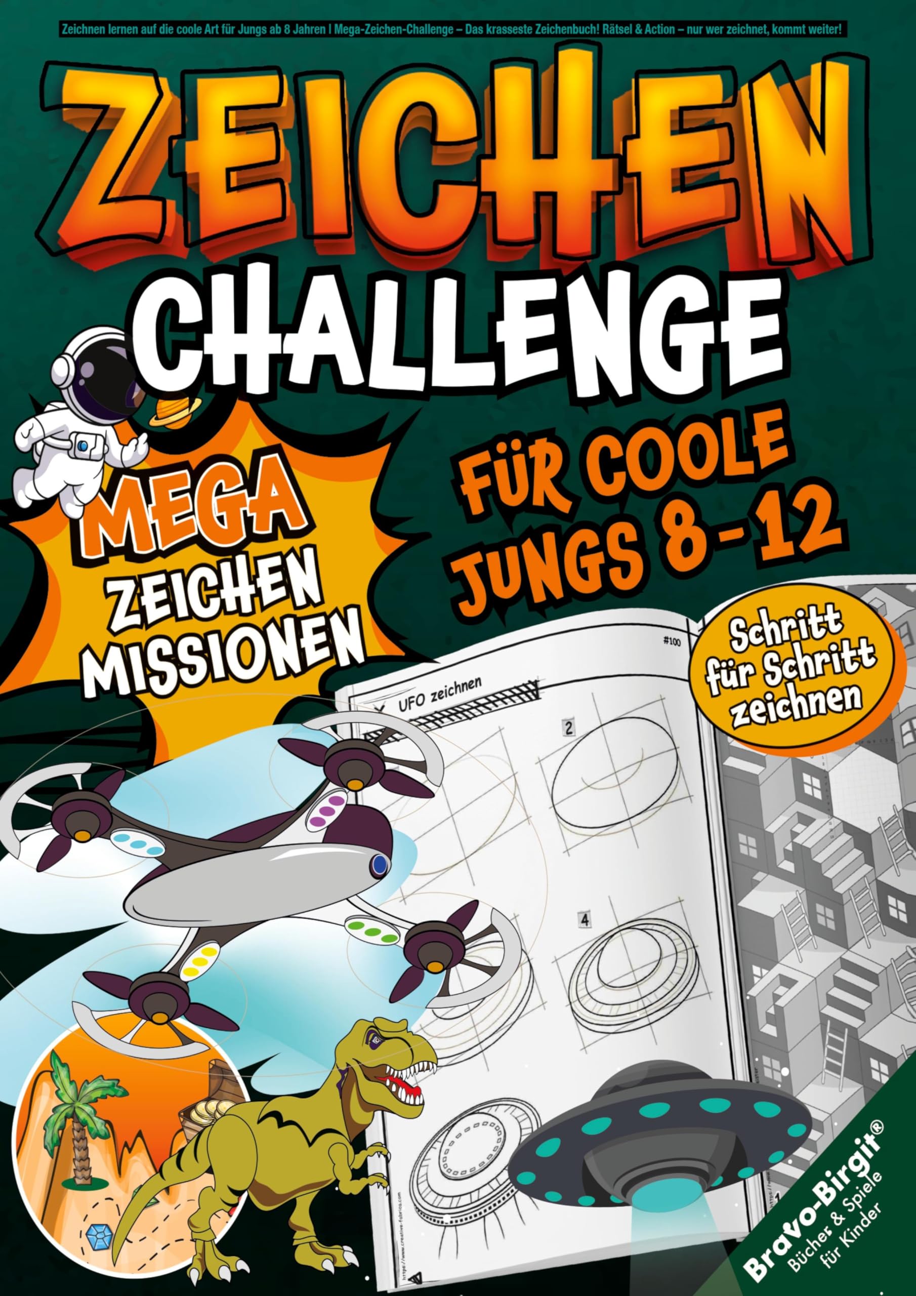 Mega-Zeichen-Challenge für coole Jungs von 8-12 Jahren Arts & Music