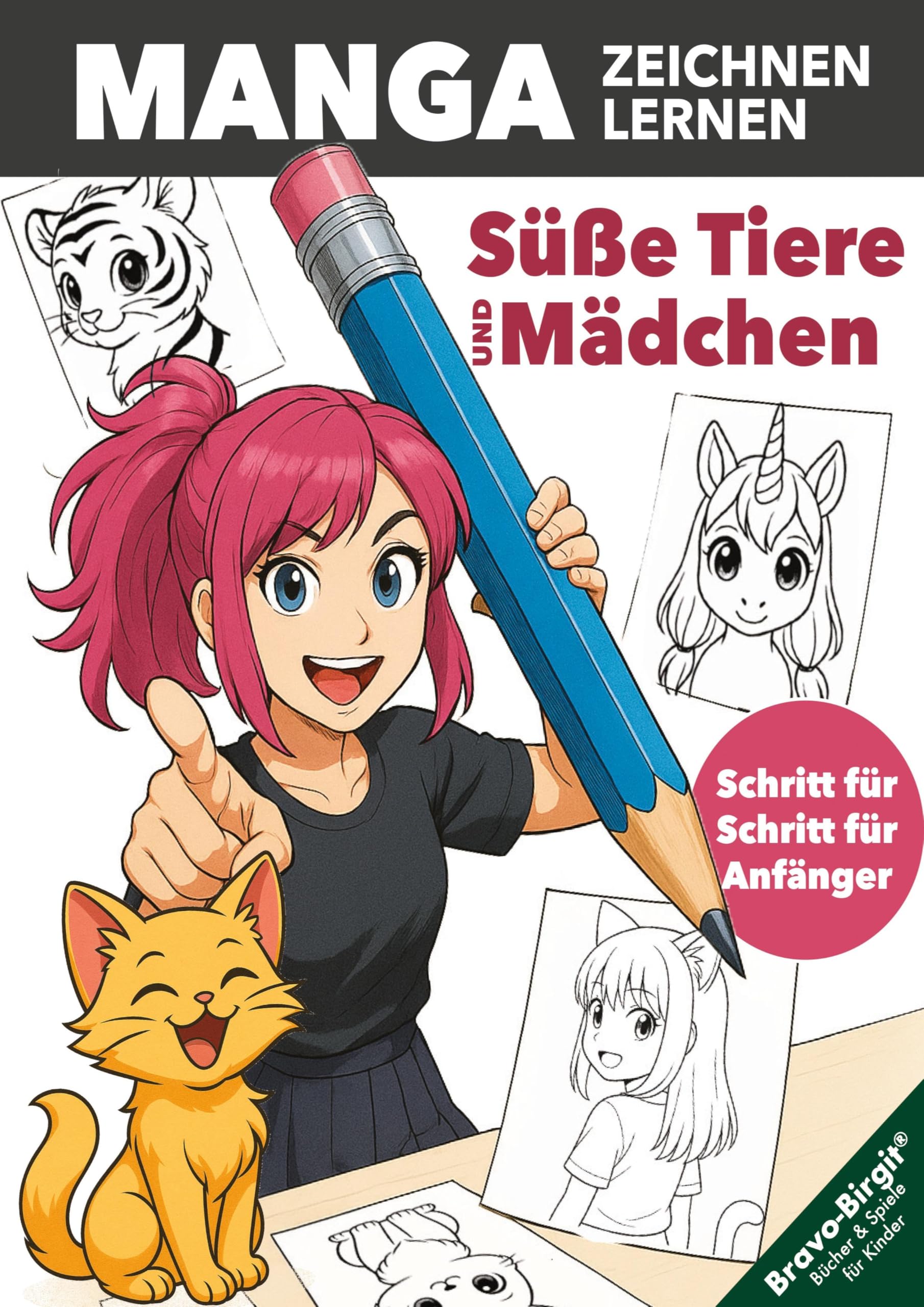 Manga Zeichnen lernen - einfach Schritt für Schritt für junge Anfänger Manga
