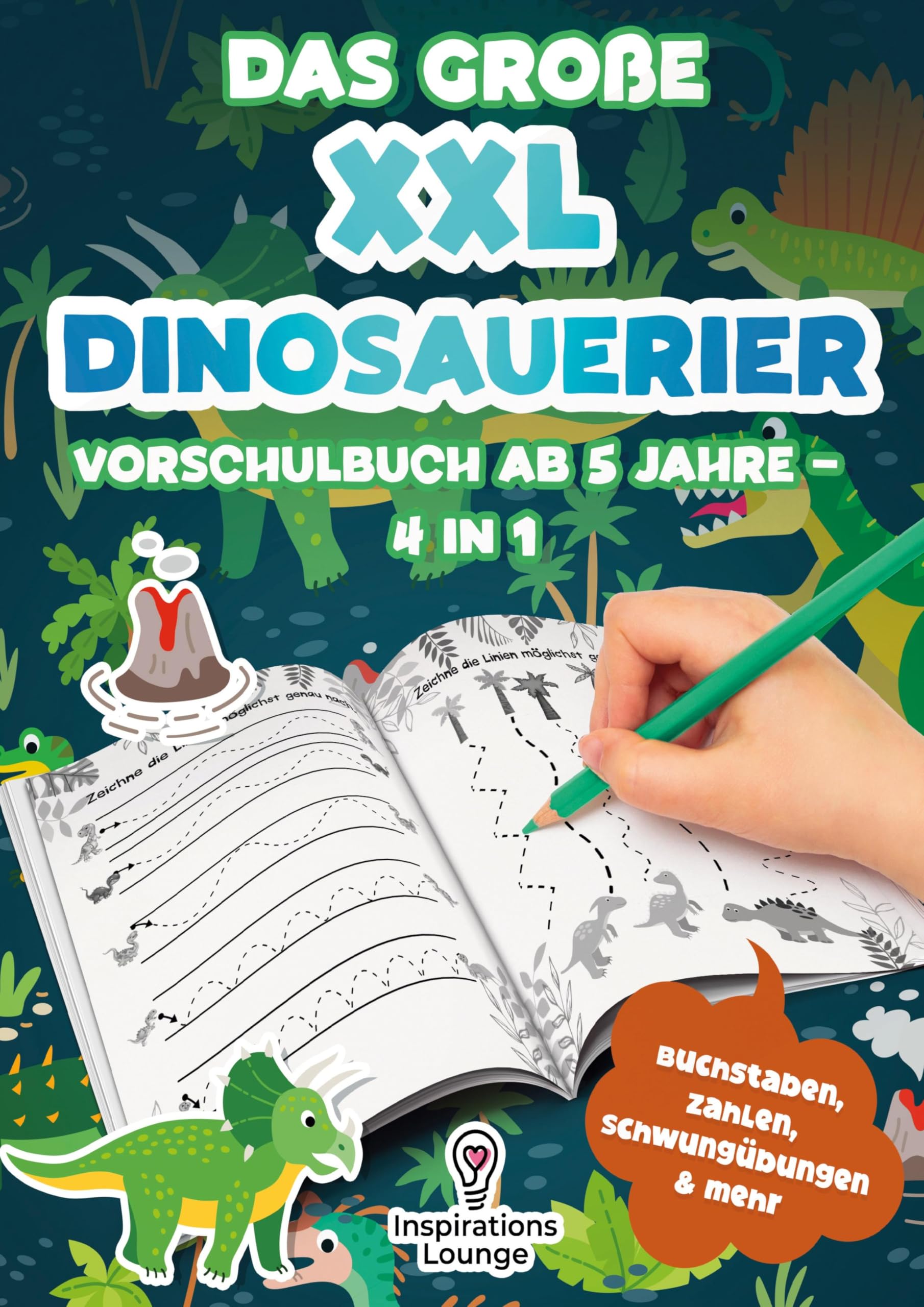 Das große XXL Dinosaurier Vorschulbuch ab 5 Jahre Leisure, Home & Garden
