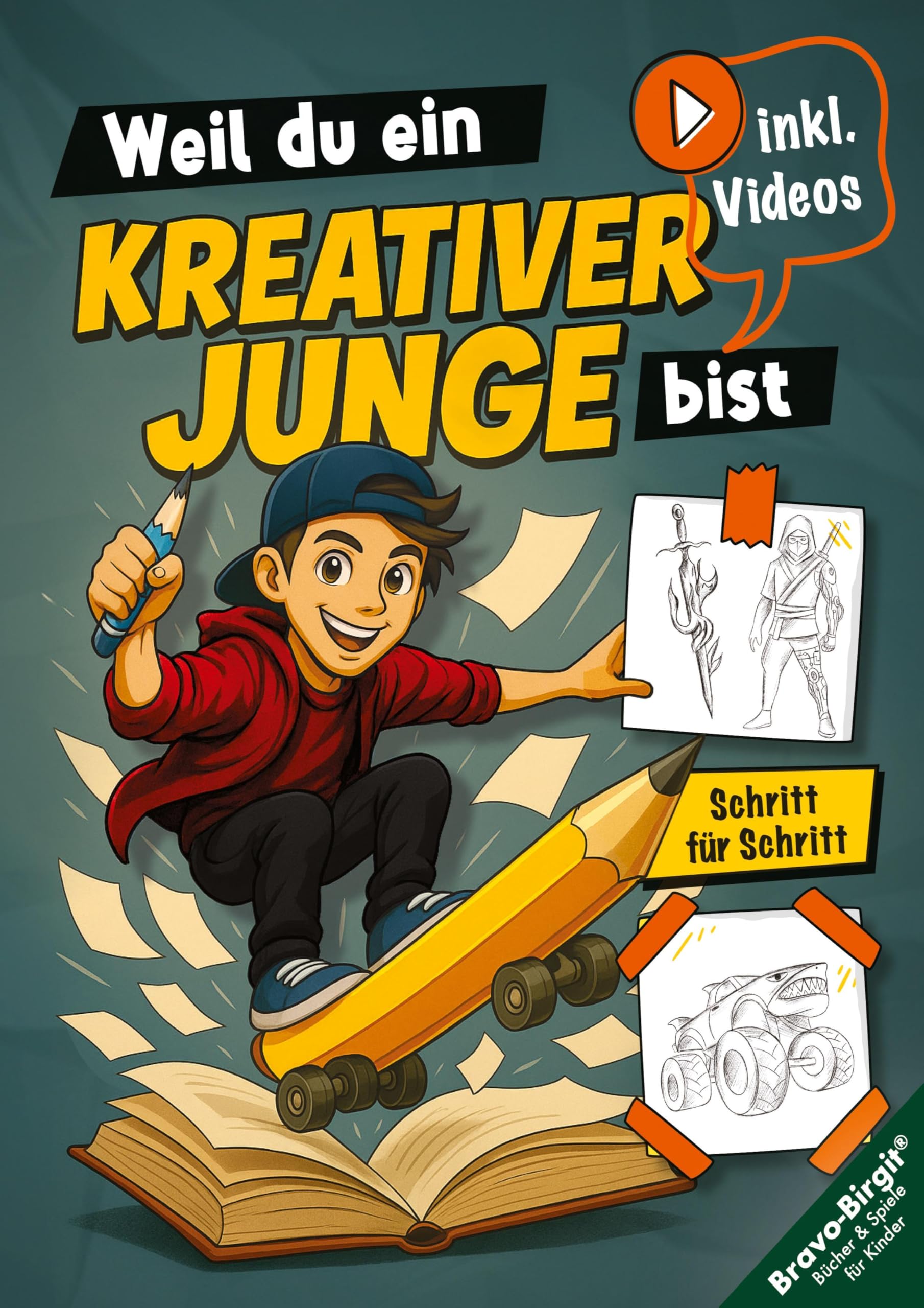 Zeichnen lernen für Jungs ab 8 Jahren - Schritt für Schritt mit Zeichenvideos Parents & Children