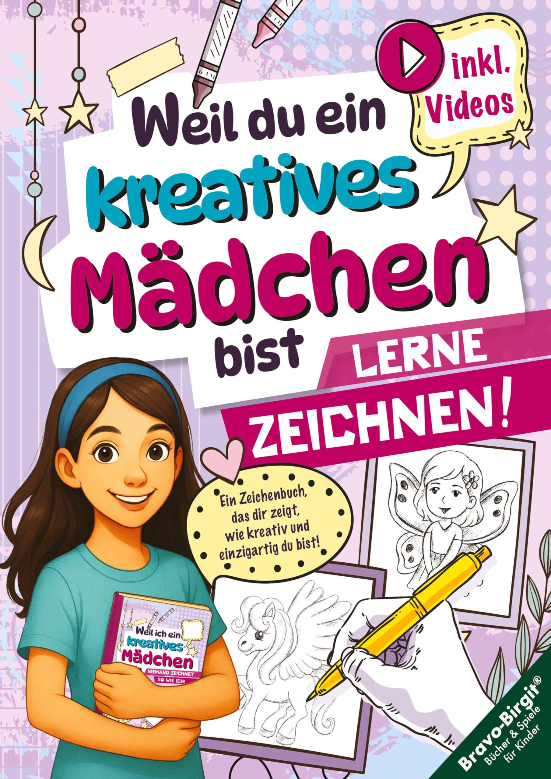 Lerne Zeichnen! Das ideale Geschenk für Mädchen ab 8 mit Videos Lifestyle