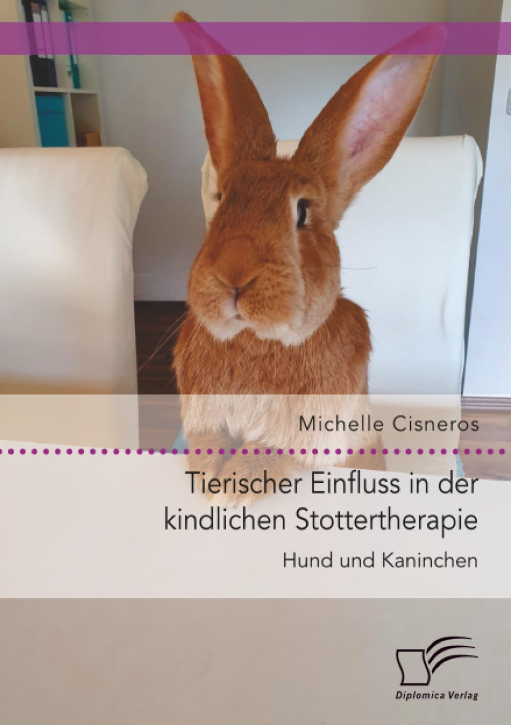 Tierischer Einfluss in der kindlichen Stottertherapie. Hund und Kaninchen. Medicine