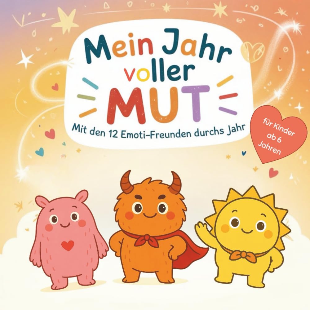 Mein Jahr voller Mut - Mit den 12 Emoti-Freunden durchs Jahr: Gefühls- und Mitmachbuch für Kinder von 6–10 Jahren mit Geschichten, Übungen und Impulsen zu Gefühlen, Selbstvertrauen & Achtsamkeit Non-fiction