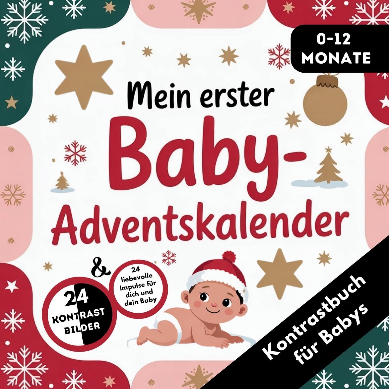 Adventskalender Baby - Kontrastbuch für Babys von 0-12 Monaten mit 24 weihnachtlichen Kontrastbildern Parents & Children