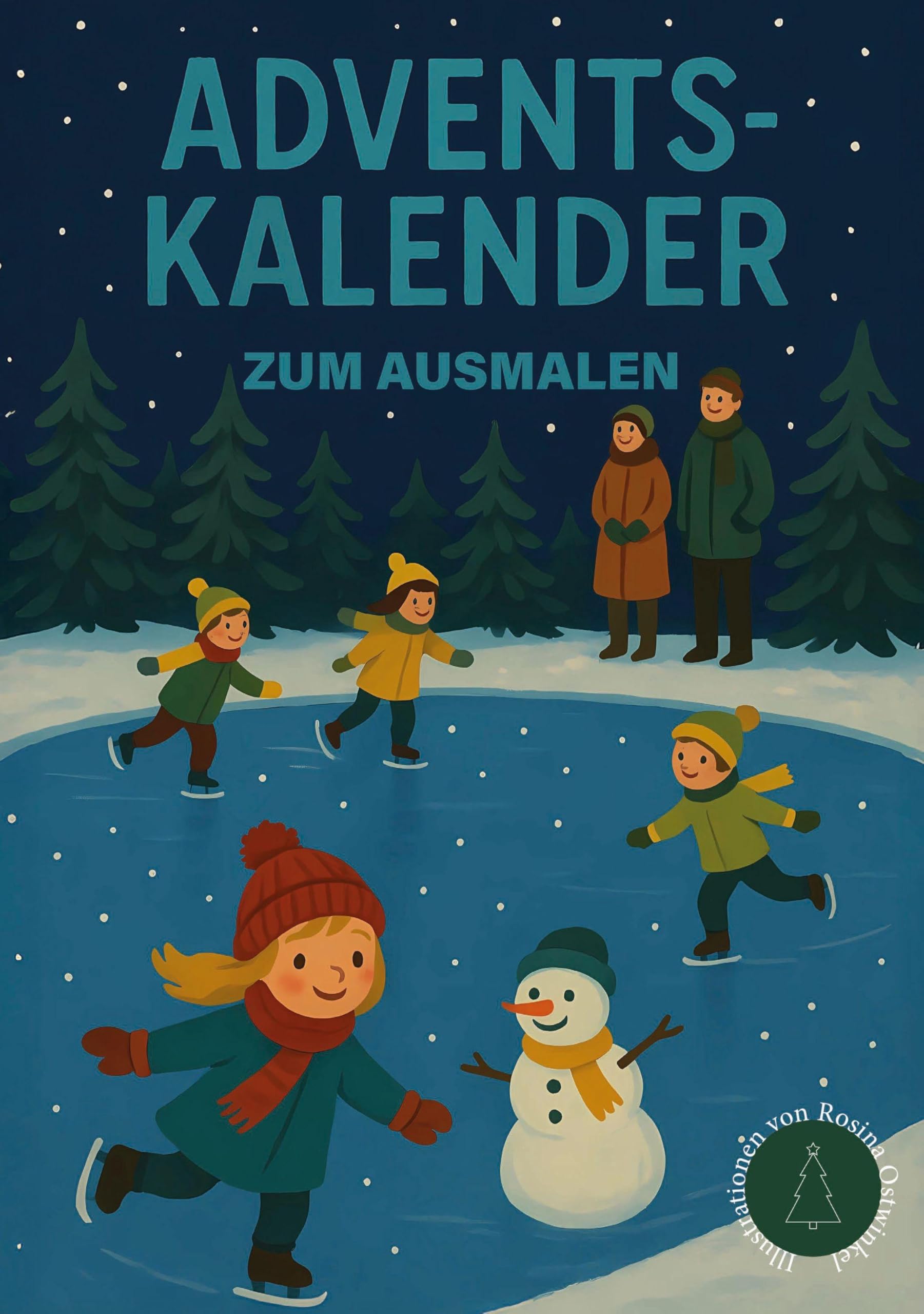 Adventskalender zum ausmalen Children's books