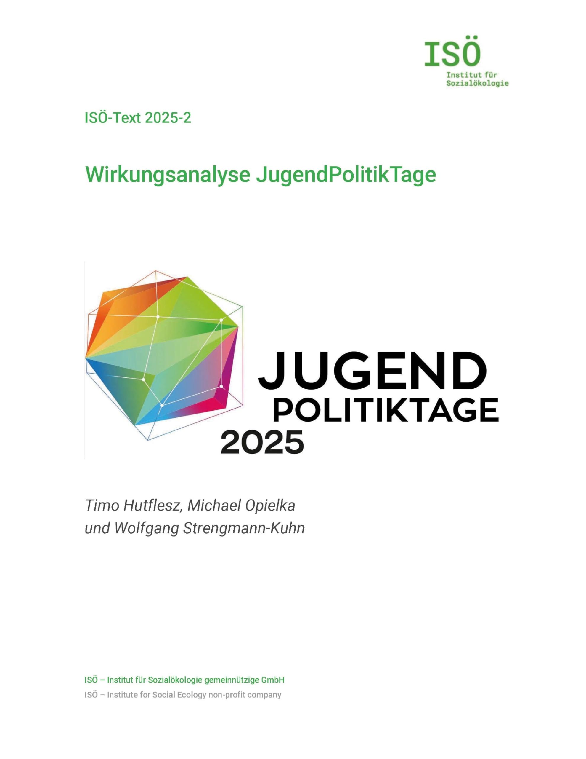 Wirkungsanalyse JugendPolitikTage Law
