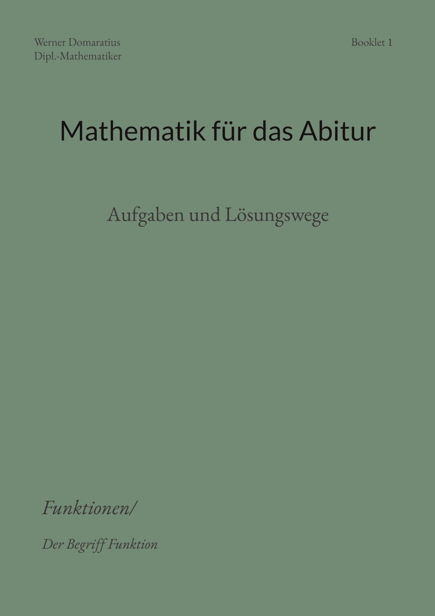Mathematik für das Abitur Mathematics