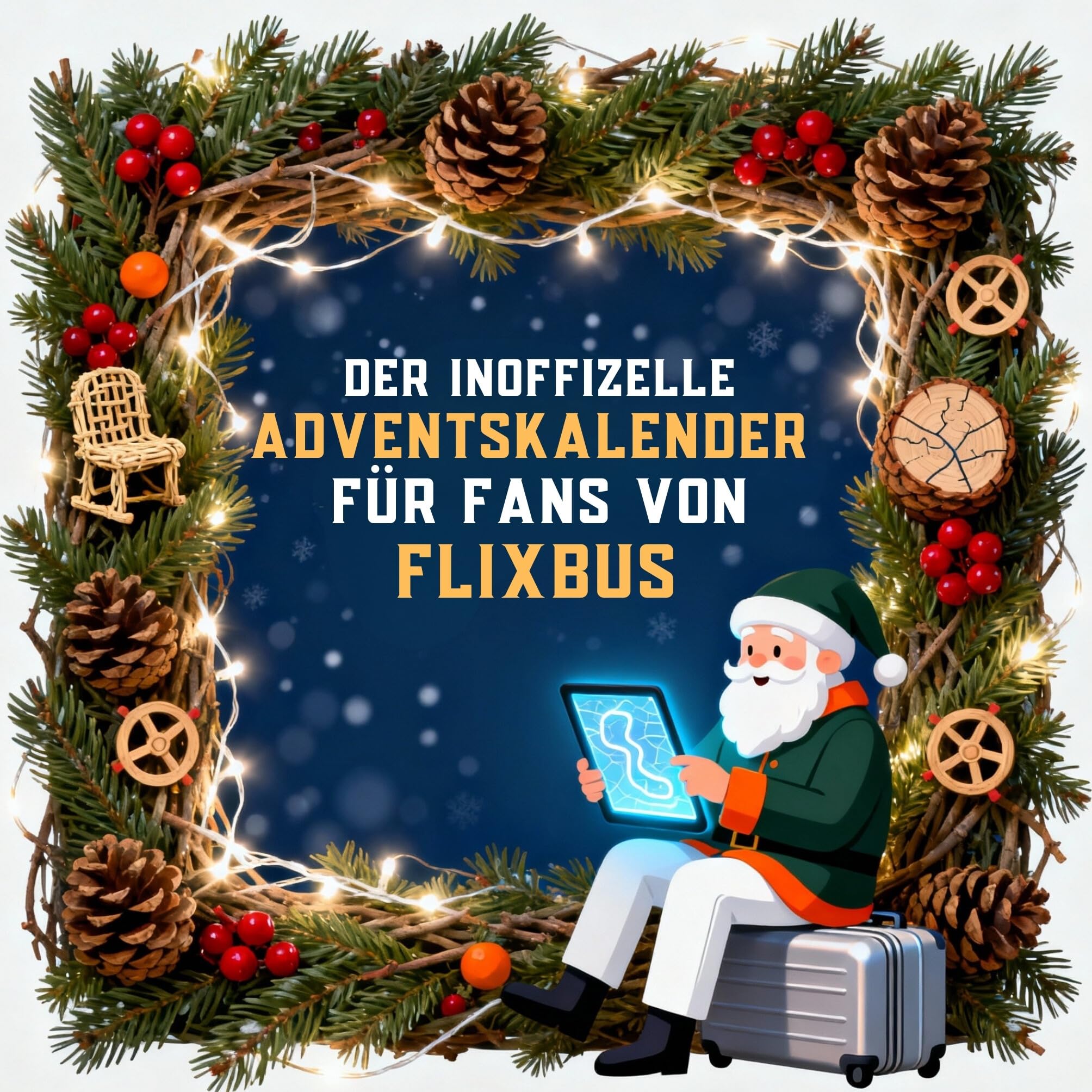 Der inoffizielle Adventskalender für Fans von FlixBus Humour & Satire