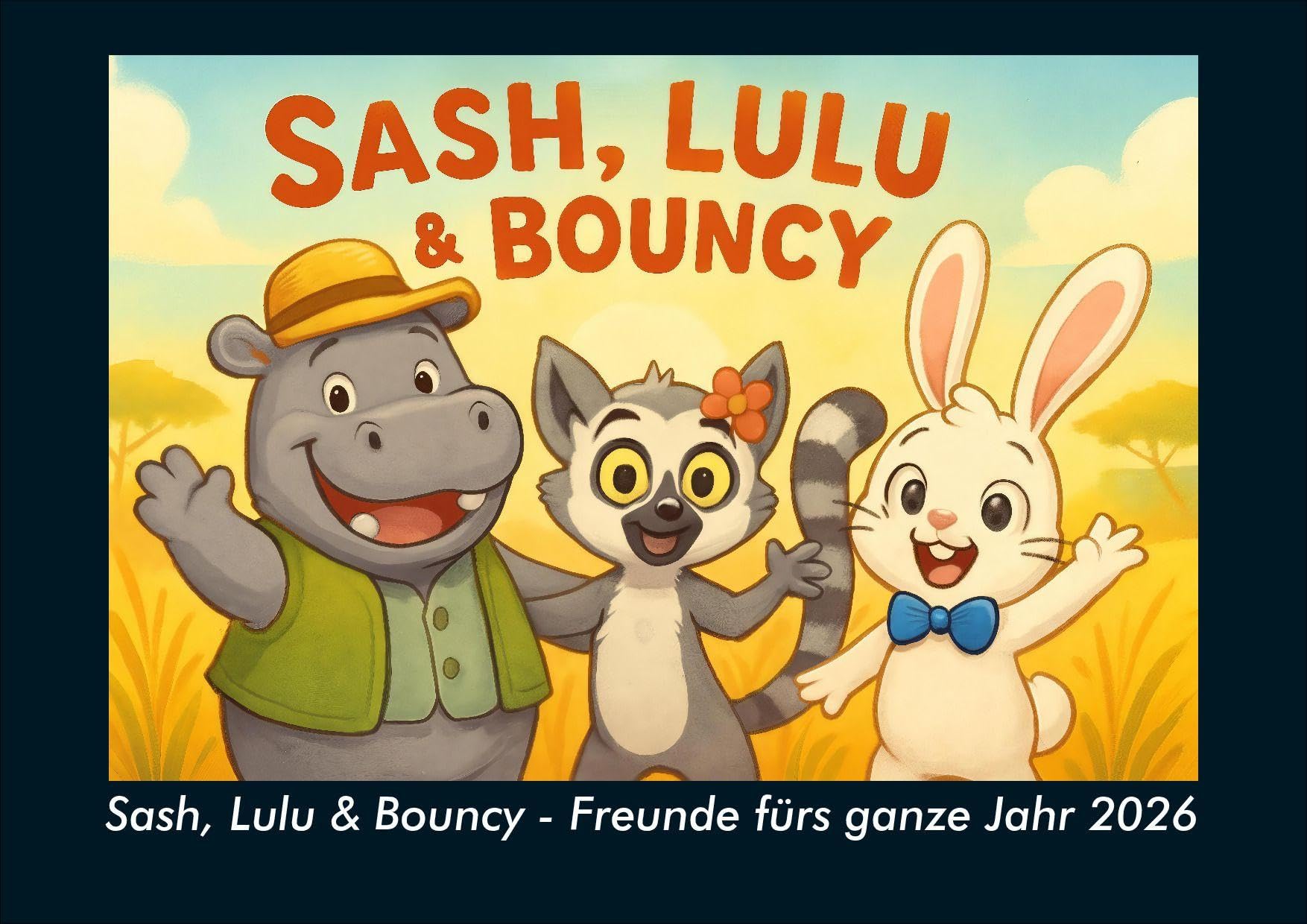 Sash, Lulu & Bouncy - Freunde fürs ganze Jahr 2026 Fotokalender DIN A4 Calendars