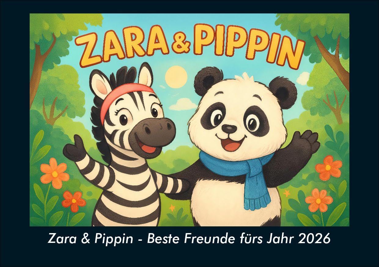 Zara & Pippin - Beste Freunde fürs Jahr 2026 Fotokalender DIN A5 Calendars