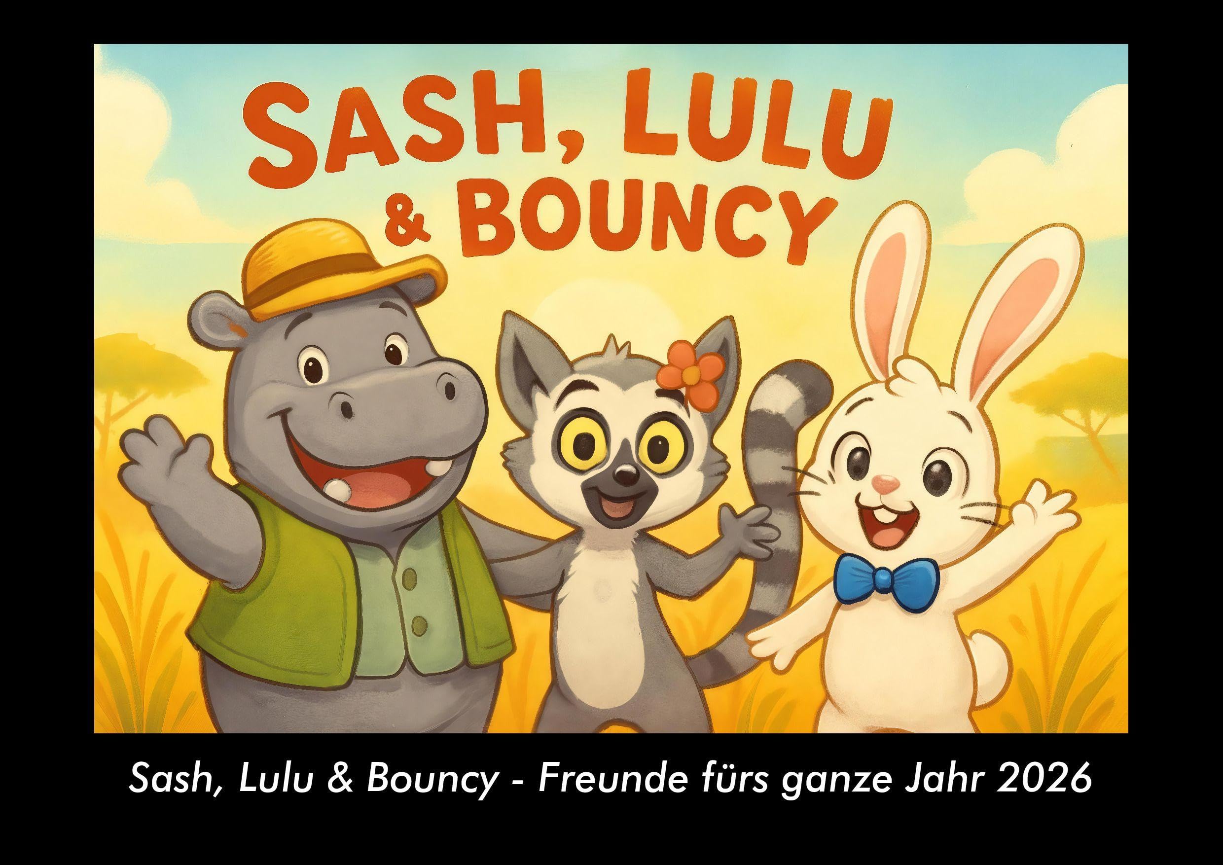 Sash, Lulu & Bouncy - Freunde fürs ganze Jahr 2026 Fotokalender DIN A3 Calendars