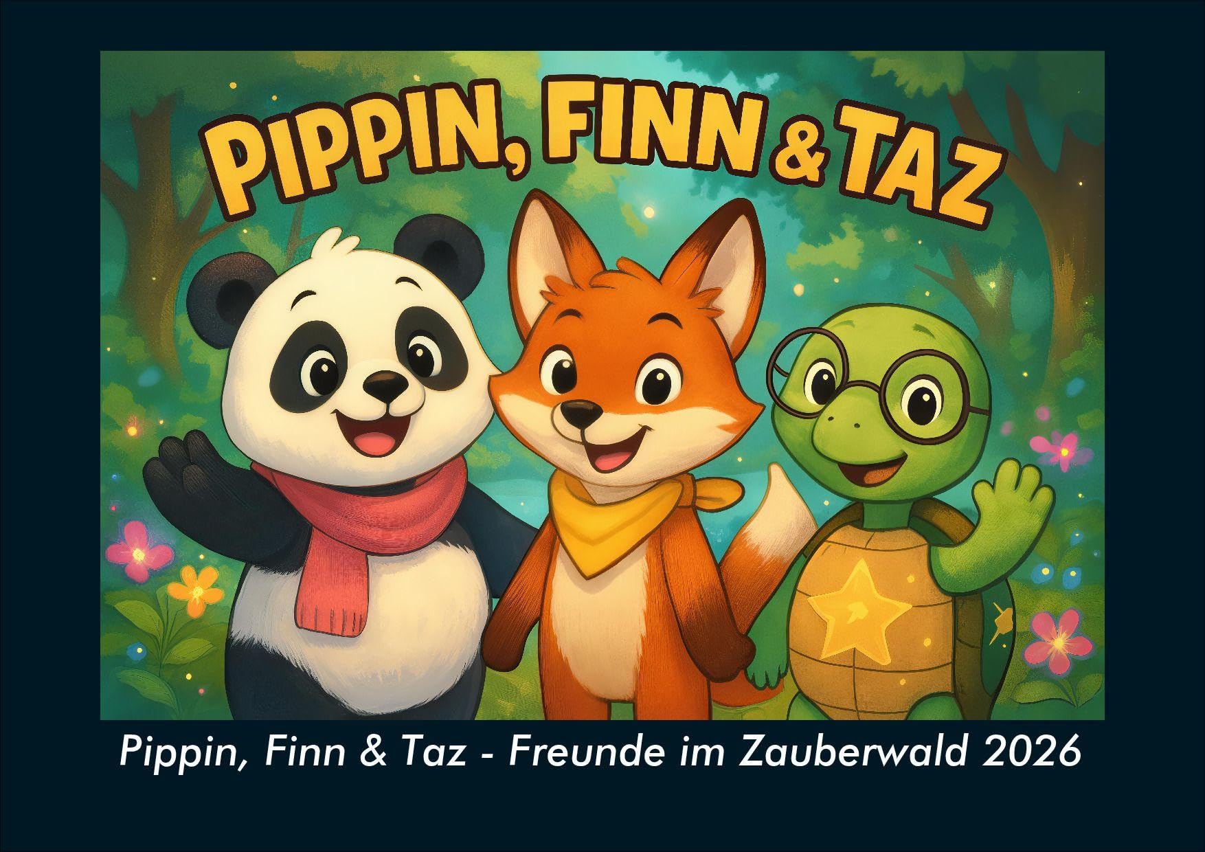 Pippin, Finn & Taz - Freunde im Zauberwald 2026 Fotokalender DIN A4 Calendars